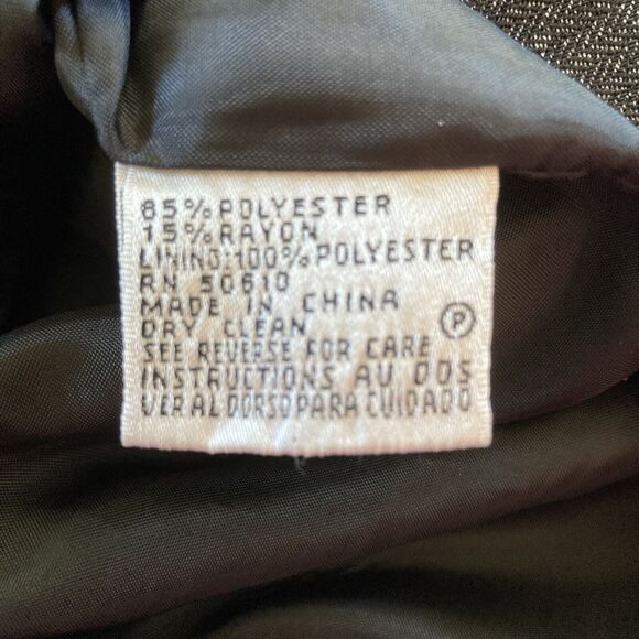 Le Suit Petite Suit Jacket Black One Button size 6P Black - Picture 11 of 12